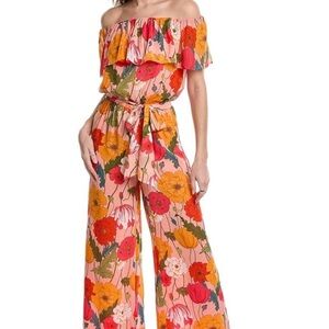 Trina Turk Women's
Feverish Off-Shoulder
Floral-Print Jumpsuit